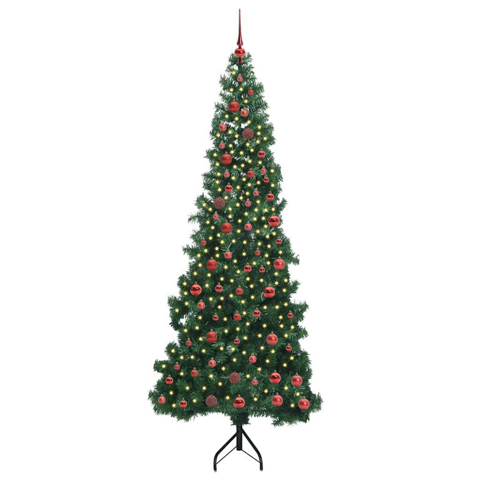 Pom de Crăciun Artificial pentru Colț Verde 210 cm PVC și Metal WALTI
