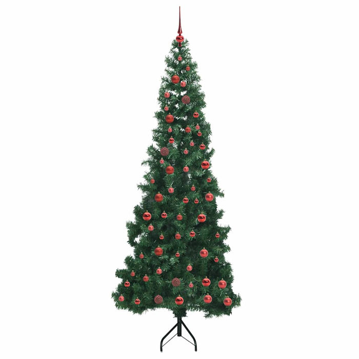 Pom de Crăciun Artificial pentru Colț Verde 210 cm PVC și Metal WALTI