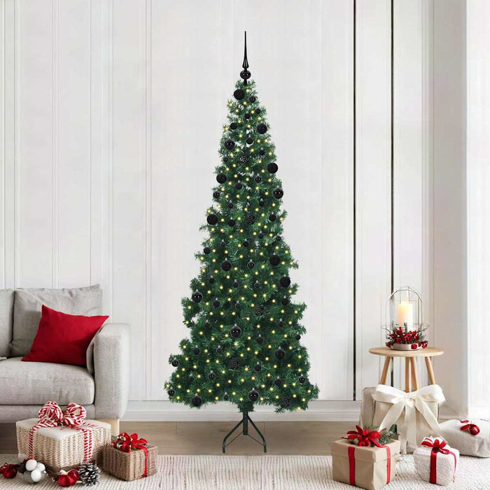 Pom de Crăciun Artificial pentru Colț Verde 210 cm PVC și Metal WALTI