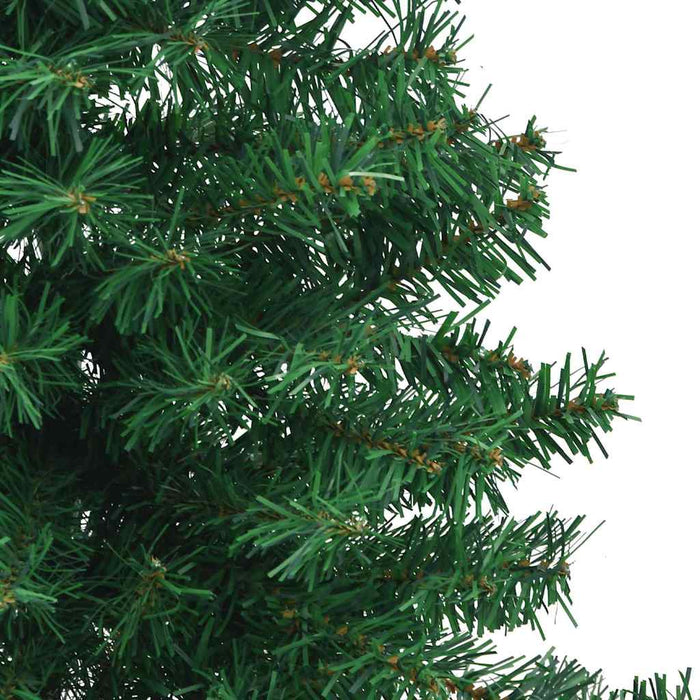 Pom de Crăciun Artificial pentru Colț Verde 210 cm PVC și Metal WALTI