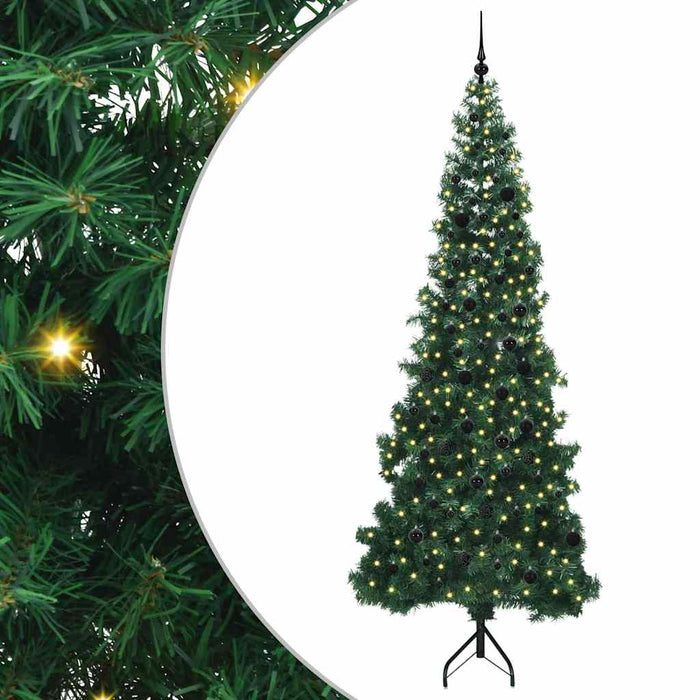 Pom de Crăciun Artificial pentru Colț Verde 240 cm PVC și Metal - WALTI WALTI