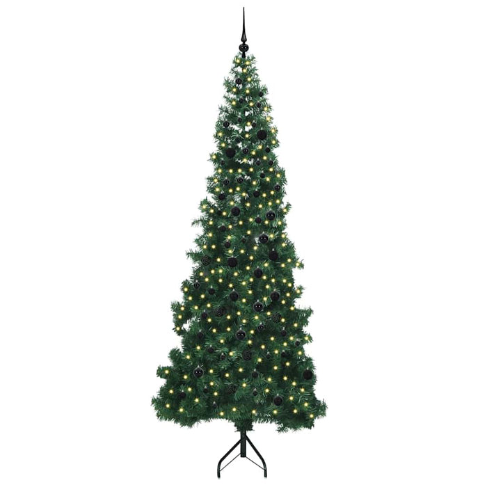 Pom de Crăciun Artificial pentru Colț Verde 240 cm PVC și Metal - WALTI WALTI