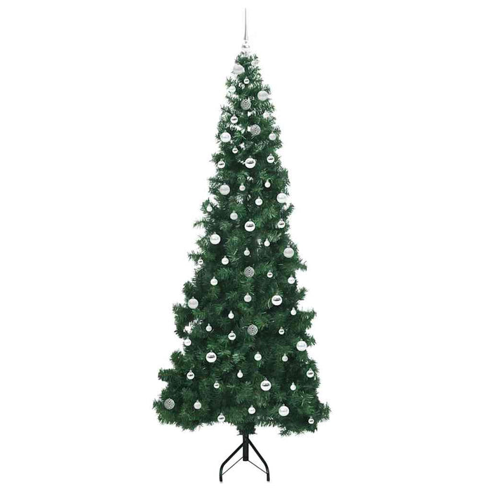 Pom de Crăciun Artificial pentru Colț Verde 240 cm PVC și Metal WALTI