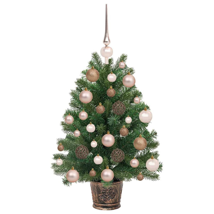 Brad de Crăciun artificial cu 150 LED Verde 75 cm PE și PVC WALTI