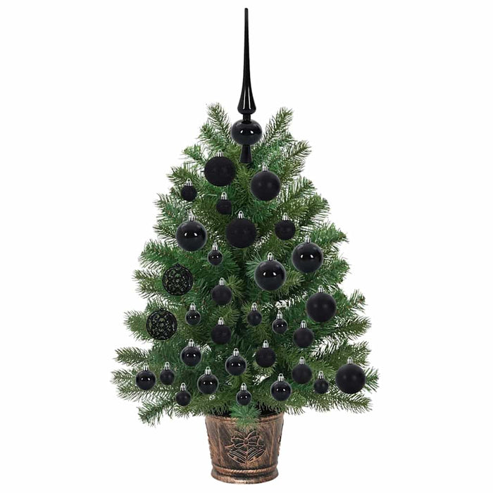 Brad de Crăciun artificial cu 150 LED Verde 75 cm PE și PVC WALTI