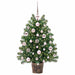 Brad de Crăciun artificial cu 150 LED Verde 75 cm PE și PVC - WALTI WALTI