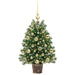 Brad de Crăciun artificial cu 150 LED Verde 75 cm PE și PVC - WALTI WALTI