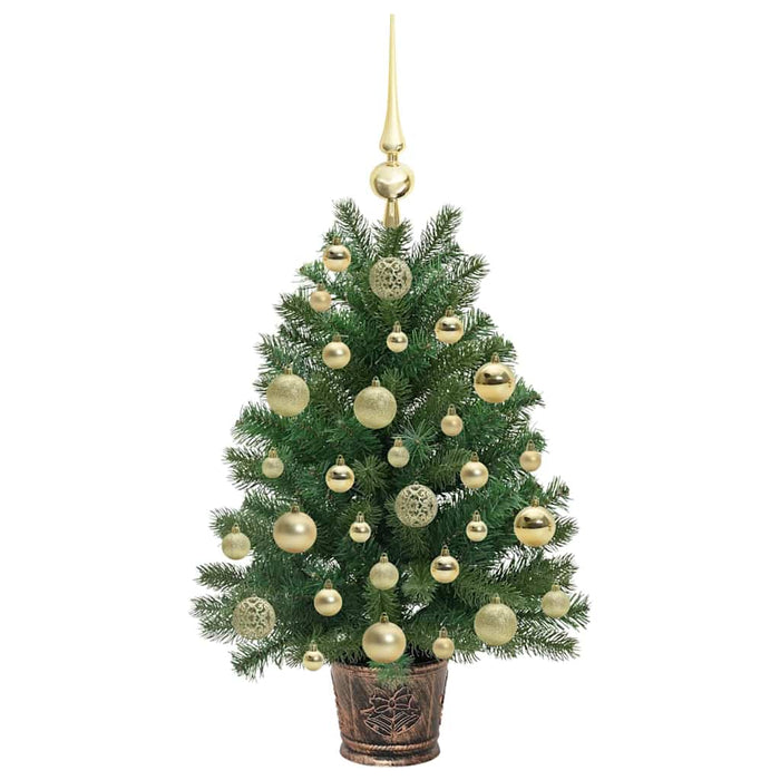 Brad de Crăciun artificial cu 150 LED Verde 75 cm PE și PVC - WALTI WALTI