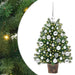 Brad de Crăciun artificial cu 150 LED Verde 75 cm PE și PVC - WALTI WALTI