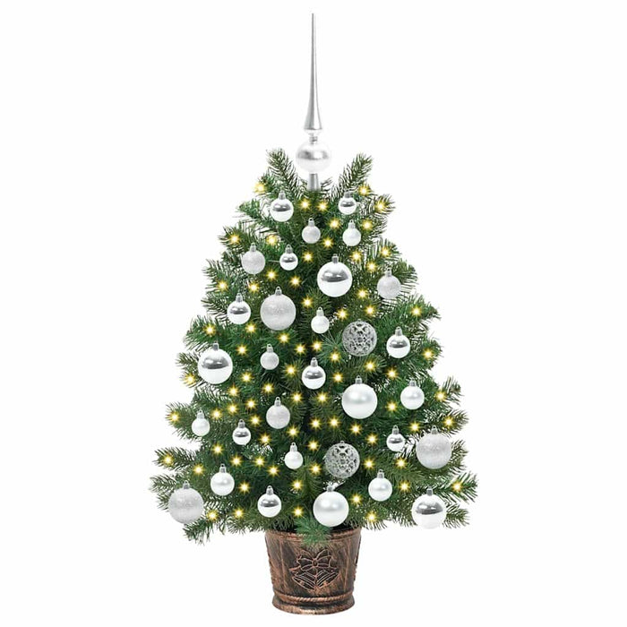 Brad de Crăciun artificial cu 150 LED Verde 75 cm PE și PVC - WALTI WALTI