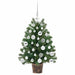 Brad de Crăciun artificial cu 150 LED Verde 75 cm PE și PVC - WALTI WALTI