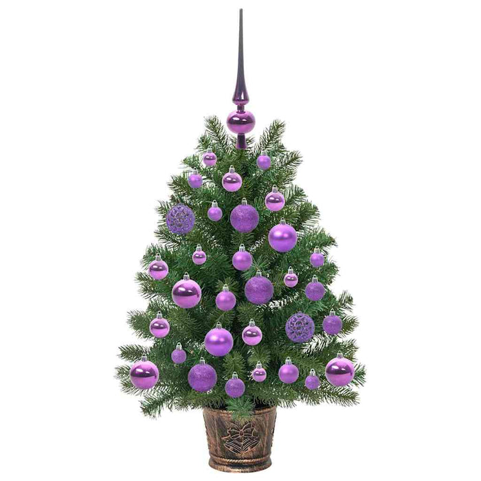 Brad de Crăciun artificial cu 150 LED Verde 75 cm PE și PVC WALTI
