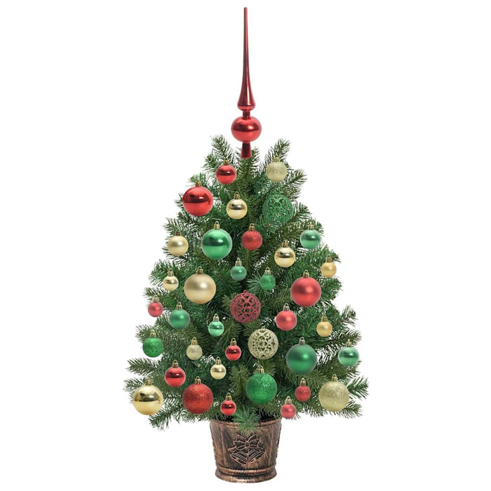 Brad de Crăciun artificial cu 150 LED Verde 75 cm PE și PVC WALTI