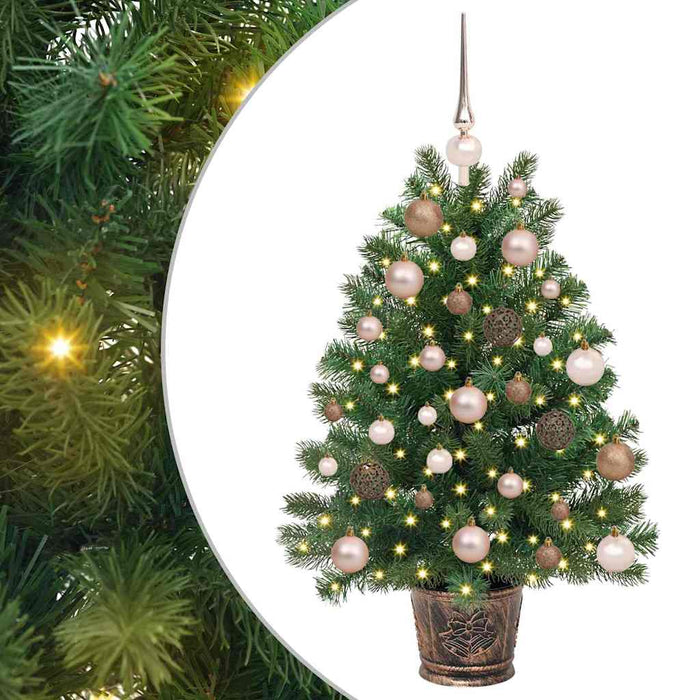 Brad de Crăciun artificial cu 150 LED Verde 95 cm PE și PVC WALTI