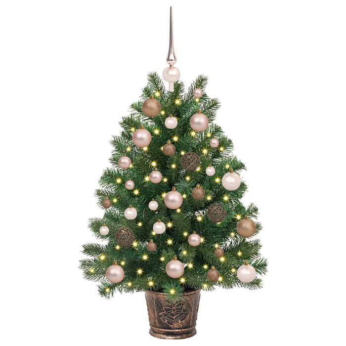 Brad de Crăciun artificial cu 150 LED Verde 95 cm PE și PVC WALTI
