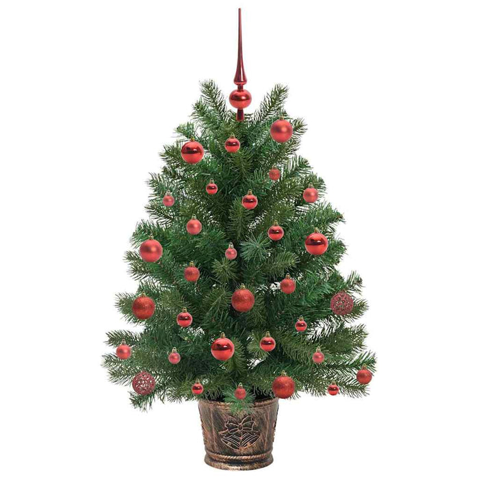 Brad de Crăciun artificial cu 150 LED Verde 95 cm PE și PVC - WALTI WALTI