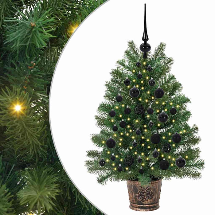 Brad de Crăciun artificial cu 150 LED Verde 95 cm PE și PVC WALTI