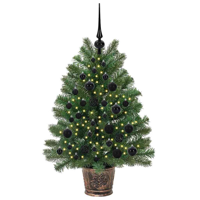 Brad de Crăciun artificial cu 150 LED Verde 95 cm PE și PVC WALTI