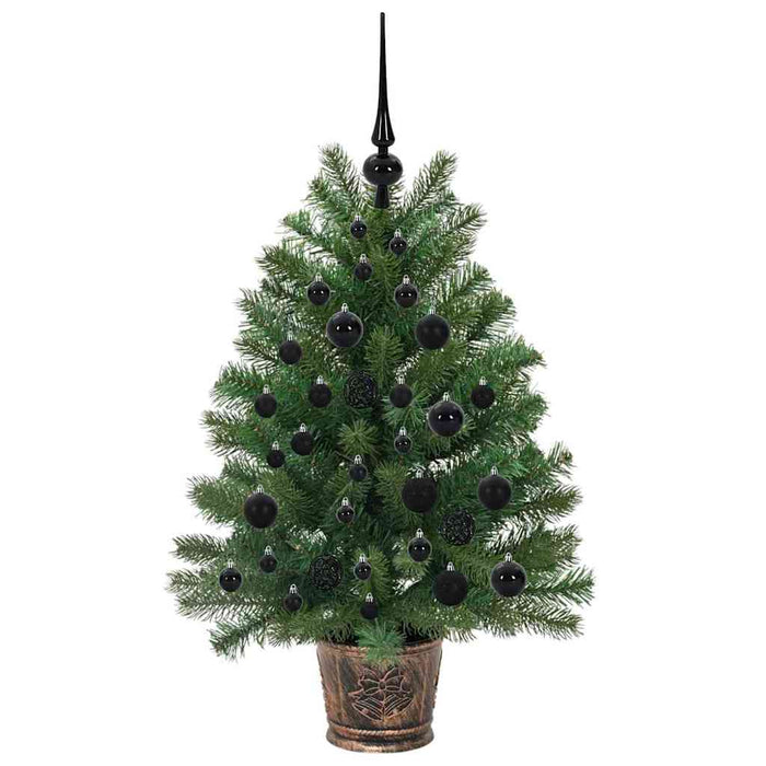 Brad de Crăciun artificial cu 150 LED Verde 95 cm PE și PVC WALTI