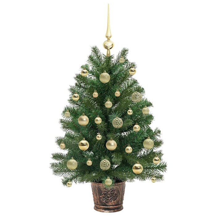 Brad de Crăciun artificial cu 150 LED Verde 95 cm PE și PVC - WALTI WALTI