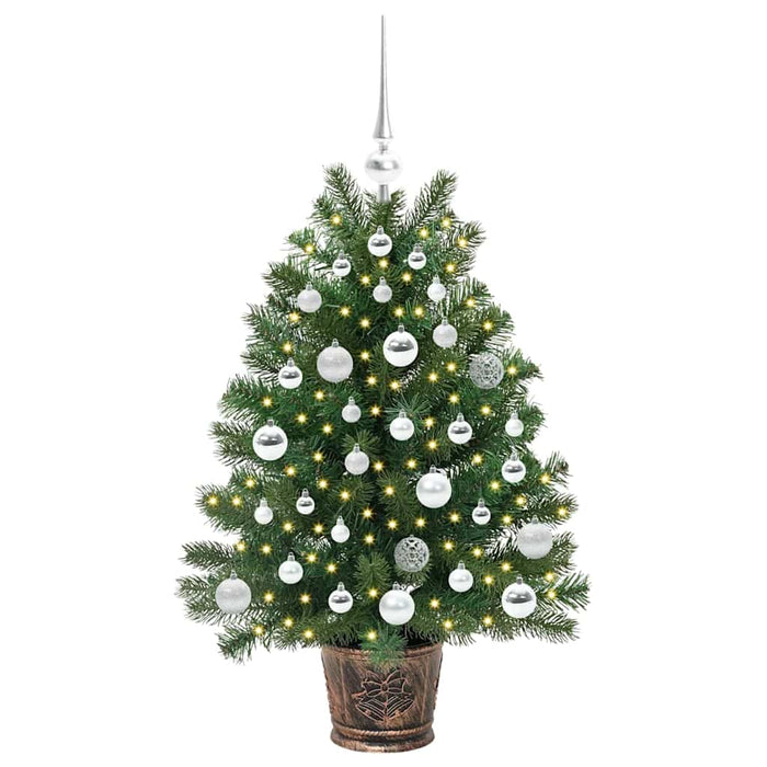 Brad de Crăciun artificial cu 150 LED Verde 95 cm PE și PVC WALTI
