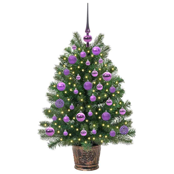 Brad de Crăciun artificial cu 150 LED Verde 95 cm PE și PVC - WALTI WALTI