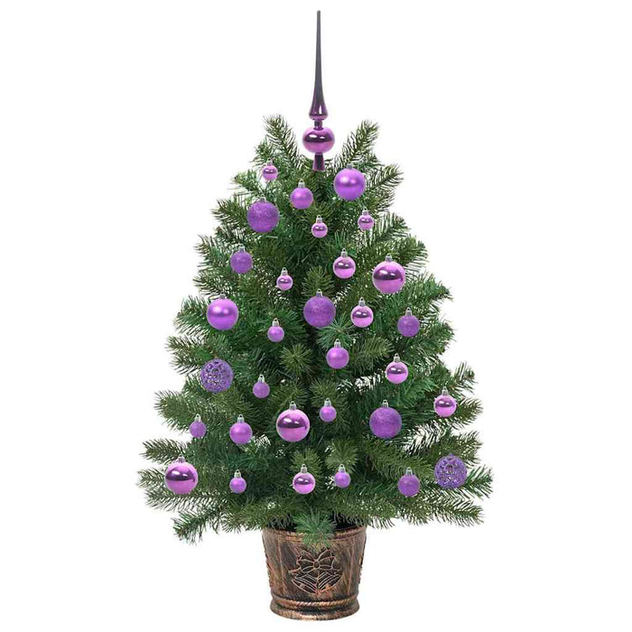 Brad de Crăciun artificial cu 150 LED Verde 95 cm PE și PVC - WALTI WALTI