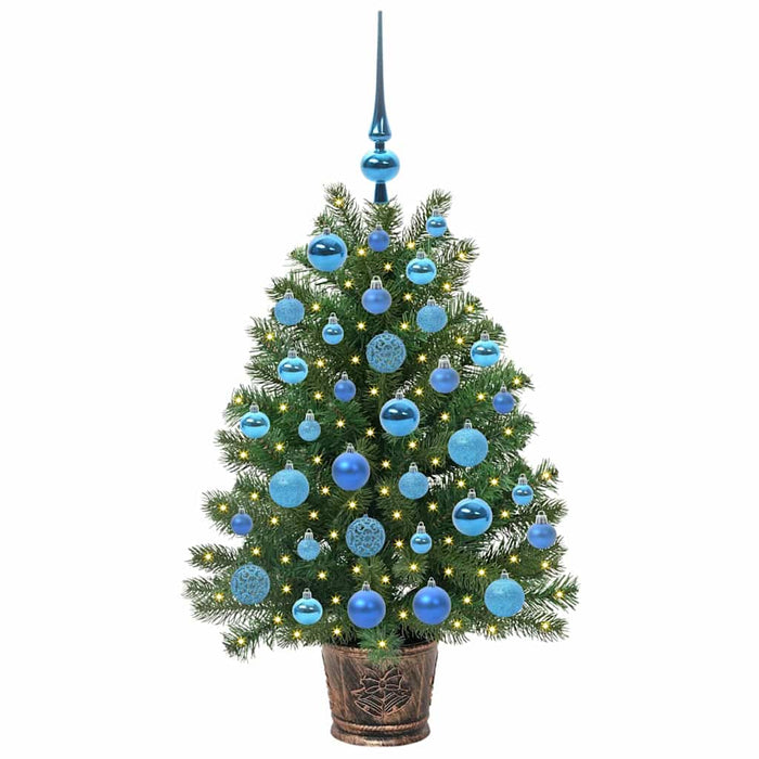 Brad de Crăciun artificial cu 150 LED Verde 95 cm PE și PVC - WALTI WALTI