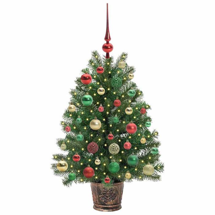 Brad de Crăciun artificial cu 150 LED Verde 95 cm PE și PVC WALTI