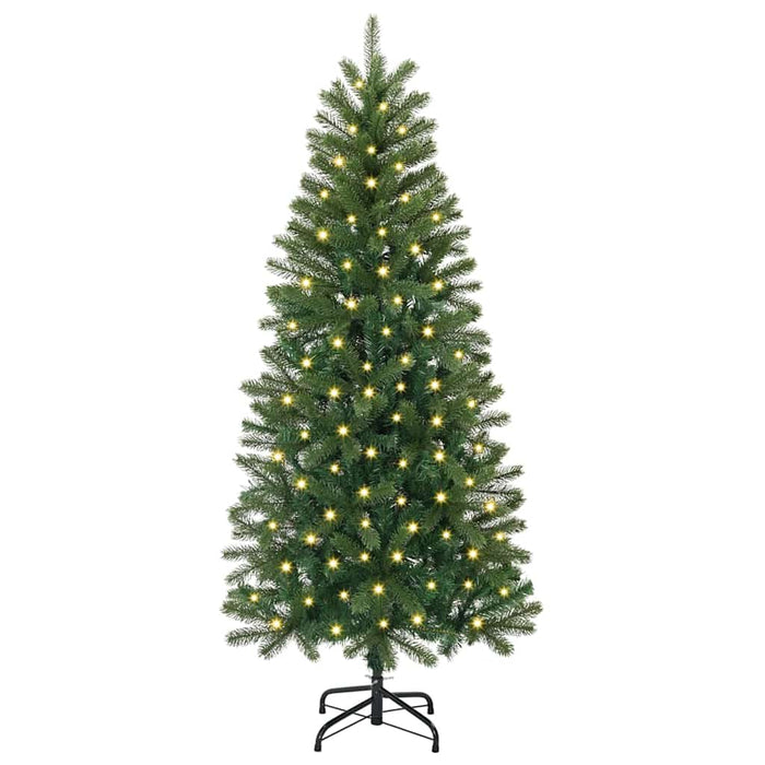 Brad de Crăciun artificial cu 150 LED Verde 120 cm PE și PVC - WALTI WALTI