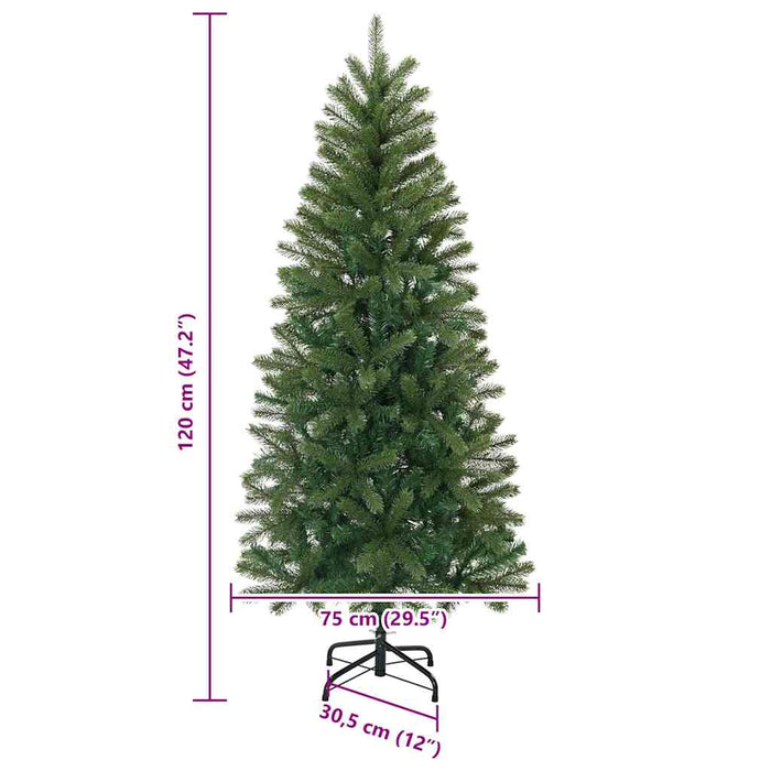 Brad de Crăciun artificial cu 150 LED Verde 120 cm PE și PVC - WALTI WALTI