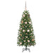 Brad de Crăciun artificial cu 150 LED Verde 120 cm PE și PVC - WALTI WALTI