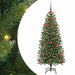 Brad de Crăciun artificial cu 150 LED Verde 120 cm PE și PVC - WALTI WALTI