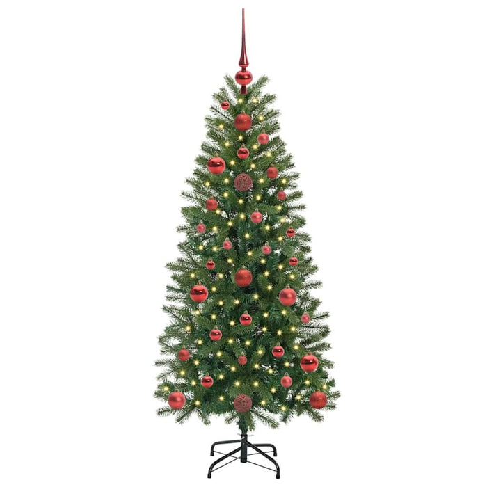 Brad de Crăciun artificial cu 150 LED Verde 120 cm PE și PVC - WALTI WALTI