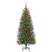 Brad de Crăciun artificial cu 150 LED Verde 120 cm PE și PVC - WALTI WALTI