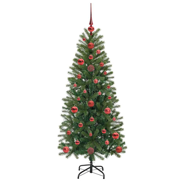 Brad de Crăciun artificial cu 150 LED Verde 120 cm PE și PVC - WALTI WALTI