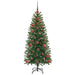 Brad de Crăciun artificial cu 150 LED Verde 120 cm PE și PVC - WALTI WALTI