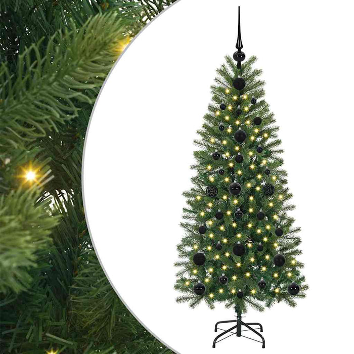 Brad de Crăciun artificial cu 150 LED Verde 120 cm PE și PVC - WALTI WALTI