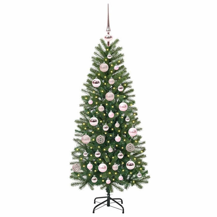 Brad de Crăciun artificial cu 150 LED Verde 120 cm PE și PVC - WALTI WALTI