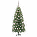 Brad de Crăciun artificial cu 150 LED Verde 120 cm PE și PVC - WALTI WALTI