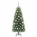 Brad de Crăciun artificial cu 150 LED Verde 120 cm PE și PVC - WALTI WALTI