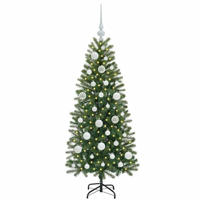 Brad de Crăciun artificial cu 150 LED Verde 120 cm PE și PVC - WALTI WALTI