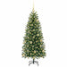 Brad de Crăciun artificial cu 150 LED Verde 120 cm PE și PVC - WALTI WALTI