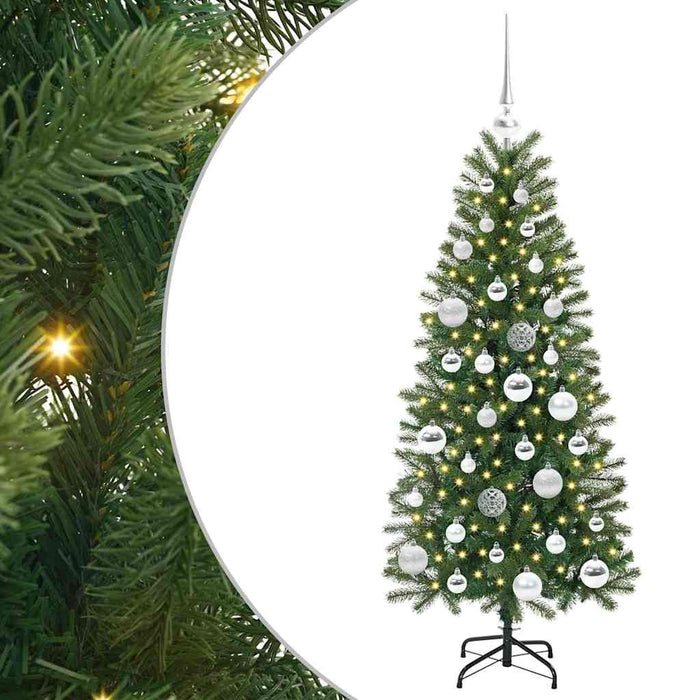 Brad de Crăciun artificial cu 150 LED Verde 120 cm PE și PVC - WALTI WALTI