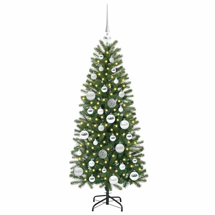 Brad de Crăciun artificial cu 150 LED Verde 120 cm PE și PVC - WALTI WALTI