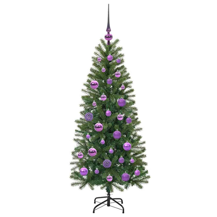 Brad de Crăciun artificial cu 150 LED Verde 120 cm PE și PVC - WALTI WALTI