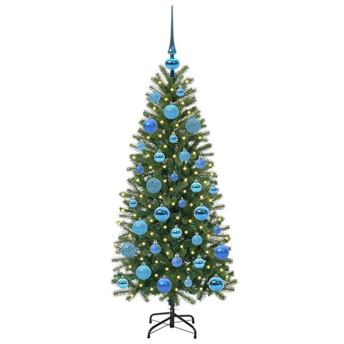 Brad de Crăciun artificial cu 150 LED Verde 120 cm PE și PVC - WALTI WALTI