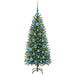 Brad de Crăciun artificial cu 150 LED Verde 120 cm PE și PVC - WALTI WALTI