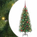 Brad de Crăciun artificial cu 150 LED Verde 120 cm PE și PVC - WALTI WALTI