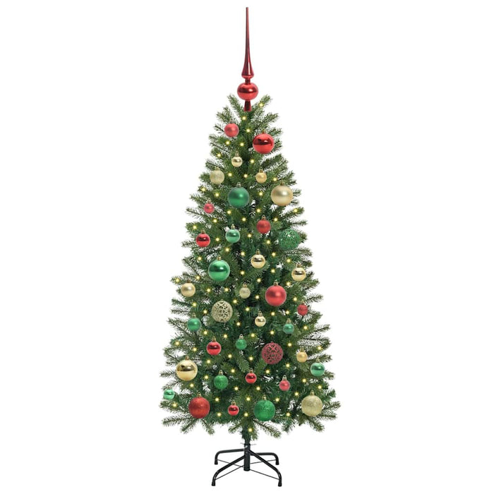 Brad de Crăciun artificial cu 150 LED Verde 120 cm PE și PVC - WALTI WALTI